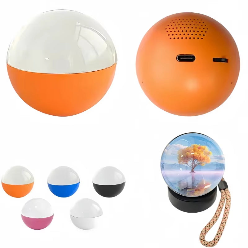 3D Crystal Ball DIY LCD Video Player WIFI Playback Photo Display Electronic Ball Suitable for Concert Fans Gift
