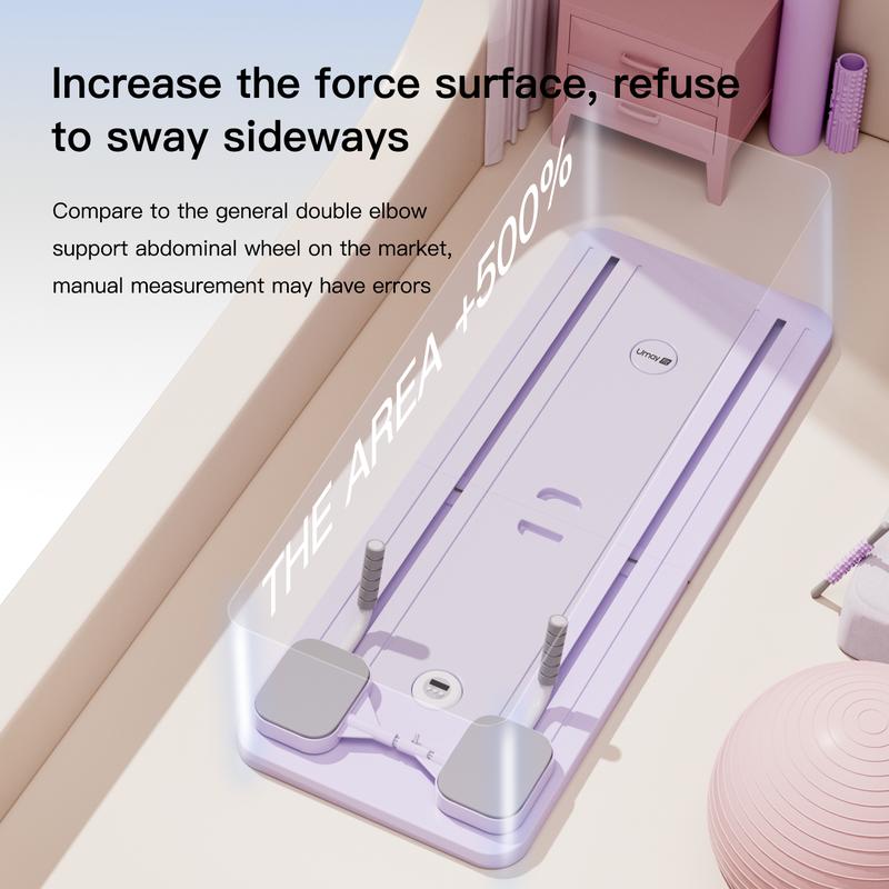 UMAY Multi-Functional Ab Exercise Board, Home Pilates Reformer, Abs Workout Equipment for Abdominal & Core Strength Training, Exercise Board for Home Gym Fitness，Foldable, Lightweight and Efficient