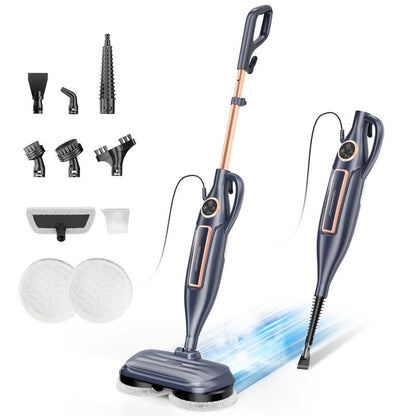 DEVOAC VM6 Electric Rotating Steam Mop & Household Steam Cleaner, 10-In-1 Steam Mop, 3 Adjustable Steam Levels,Floors Clean, Kitchen, Tiles, Walls, Cabinets, Gaps; Fast Heat-Up, Removes Grease and Grime, Multi-Purpose Cleaning Tool