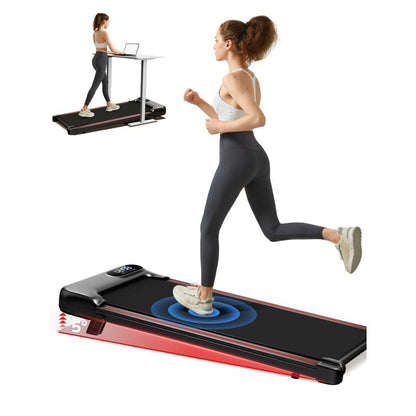 UMAY Fitness under Desk Treadmill, High Definition Big Screen Walking Pad for Home Small, 2.5 HP Quiet Brushless, 265 LBS Capacity
