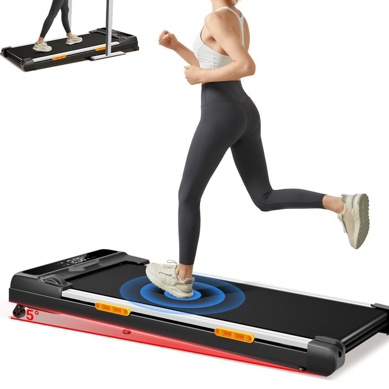 UMAY Fitness under Desk Treadmill, High Definition Big Screen Walking Pad for Home Small, 2.5 HP Quiet Brushless, 265 LBS Capacity