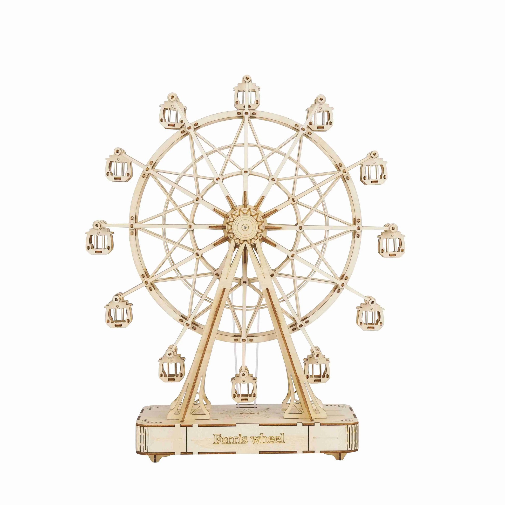 Rolife Sakura Dreamy Tour DIY Music Box 3D Wooden Puzzle with Lights Sakura Design Unique Home Decor Giftfor Kids