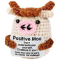 Crochet Emotional Support Positive Energy Handmade Crafts Creative & Cute Funny Playful Crochet Pieces Birthday Gifts Party Decorations with Positive Uplifting Messages - Artificial