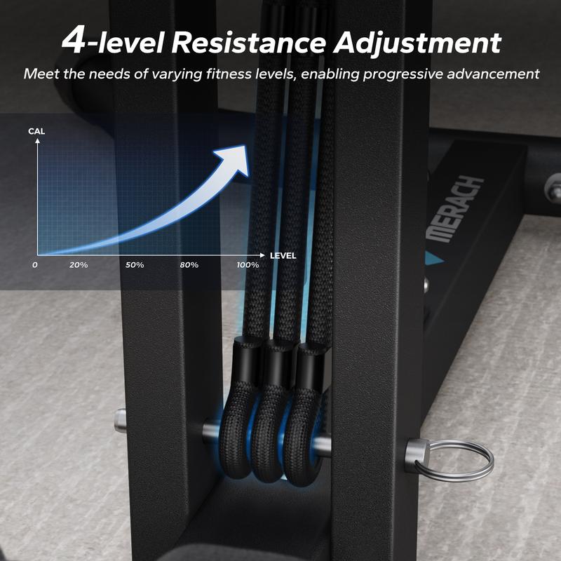 MERACH Deep Squat Machine, Adjustable Glutes Workout for Home Gym Workout Training, Sit up Machine for Abs and Muscle Building, Abdominal Bench, Push up Fitness Equipment, Outdoorfun Outdoorfun